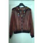 Blouson moschino irrise rose dore neuf xl