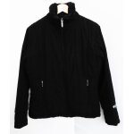 Blouson noir. veste. col fausse fourrure. columbia. polyester. taille s / 36 / 38