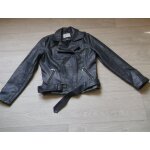 Blouson perfecto bonobo bleu moyen et points blancs taille l tbe