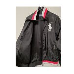 Blouson printemps ralph lauren polo noir cote rayures rouges blanches sport wear xl veste nylon plusieurs ...