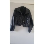 Vends blouson en simili cuir noir