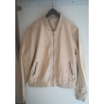 Blouson stradivarius simili cuir beige taille m