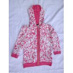 Blouson  tommy hilfiger   femme avec capuche, blanc et rose, taille xs