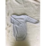 Body bb manches longues uni blanc 6 mois