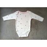 Body blanc a pois noirs. manches longues. kiabi. coton. taille 9 / 12 mois. 73 / 76 cm Body blanc a pois noirs. manches longues. kiabi. coton. taille 9 / 12 mois. 73 / 76 cm
