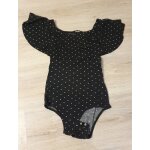 Body dcollet  volant bleu marine  pois jennyfer xs