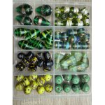 Bote de perles indiennes en verre artisanal