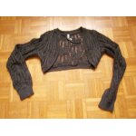 Bolero gris anthracite ajoure taille 38 marque bonobo