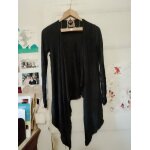 Bol�ro long asym�trique gris fonc� 36 s bonobo jeans.