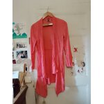 Bol�ro long asym�trique rose clair 40 l cache cache.