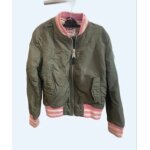 Bomber schott kaki et rose Bomber schott kaki et rose