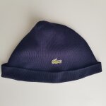 Bonnet bleu marine vintage 70's lacoste