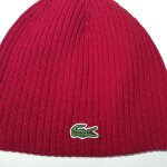 Bonnet f70239 laine m�rinos rouge lacoste