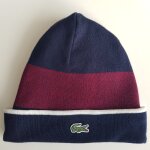 Bonnet f71899 bleu marine & bordeaux lacoste