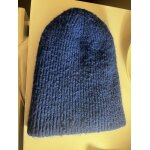 Bonnet en laine bleu zara