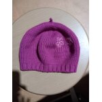 Bonnet rond ctel brod fleurs tout compte fait enfant fille, taille 45 cm, coloris rose, broderies ...