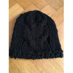 Bonnet torsades noir taille unique