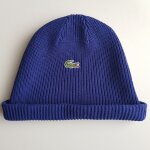 Bonnet vintage 70's bleu roi lacoste