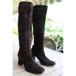 Bottes andr en daim marron. - 36 1 / 2