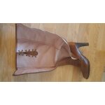Bottes / cavali�res cuir / femme / camel de t38