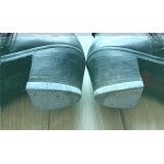 Bottes en cuir noir (kickers) - 38