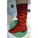 Bottes en cuir rouge style arche pointure 37 made in france Bottes en cuir rouge style arche pointure 37 made in france