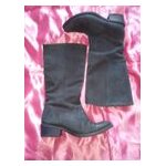 Bottes cuir velours bleu marine pointure 37