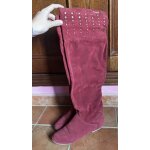 Bottes hautes bordeaux mustang t38 - 38