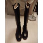 Bottes hautes noires �lastique - 38
