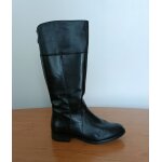 Bottes noires a zip. tamaris. cuir. pointure 38