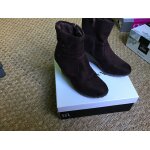 Bottines femmes, peau marron - 38