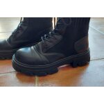Bottines femme  semelle crante et col chaussette taille 36 gmo * * neuf * *