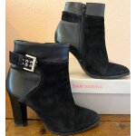 Bottines femme  talons haut, cuir noir, taille 39, san marina