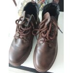 Bottines marron lacets et fermeture �clair. - 41