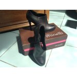 Superbes bottines minelli t37 - cuir noir