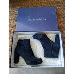 Bottines � talons bleu nuit noir stuart weitzman taille 37