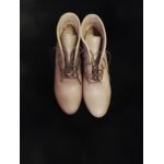 Bottines a talons en cuir marron 37 andr�.