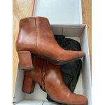 Bottines � talons similicuir marron clair taille 40 marque g�mo