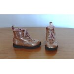 Bottines vernis beige rose a paillettes. h&m. pointure 22