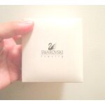 Boucles d'oreilles argent swarovski avec strass forme goutte, lys ou fleur