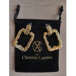 Boucles d'oreilles dores christian lacroix