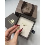 Boucles d'oreilles longues zag bijoux - strass scintillants - jamais port�es