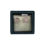 Boucles d'oreilles perle de quartz rose - 6 mm Boucles d'oreilles perle de quartz rose - 6 mm