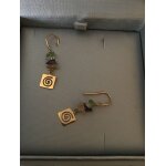 Boucles d oreilles en plaqu or maty