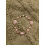 Bracelet artisanal en quartz, cristal, argent tibtain.