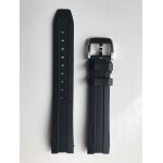 Bracelet caoutchouc noir d'origine de montre tissot prc200 t0554171705700