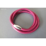 Bracelet ou collier cuir rose amore & baci / 203