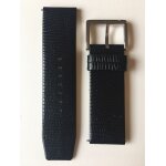 Bracelet cuir noir grain lezard d'origine largeur 24 mm boucle acier montre dkny