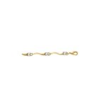 Bracelet plaqu� or oxydes blancs 17 + 3cm