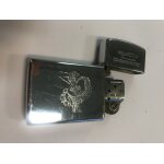 Briquet mtal argent  essence zippo miss creeks - femme  lunettes cooler - 5, 5x3x1 cm